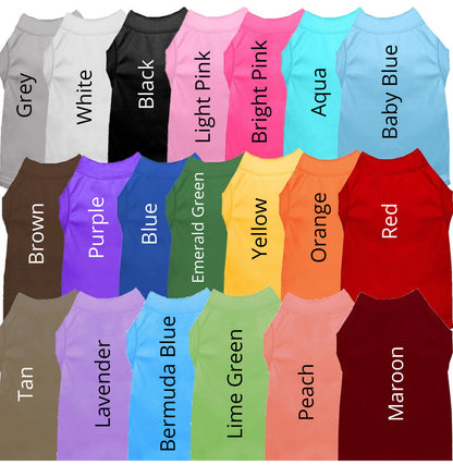 Pet Dog & Cat Screen Printed Shirt for Medium to Large Pets (Sizes 2XL-6XL), "Oklahoma Bright Tie Dye"