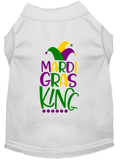 Pet Dog & Cat Shirt Screen Printed, "Mardi Gras King"