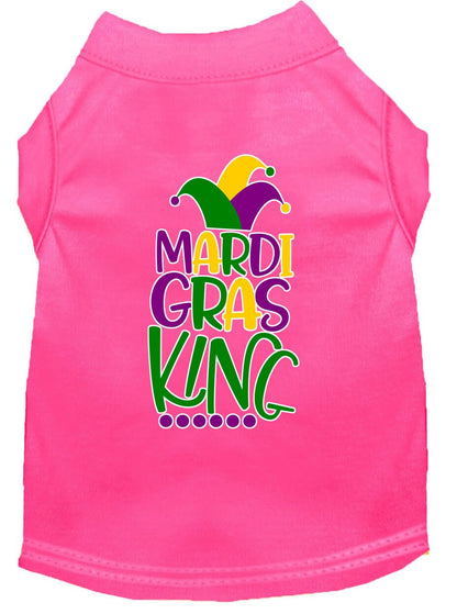 Pet Dog & Cat Shirt Screen Printed, "Mardi Gras King"