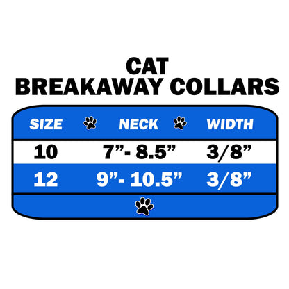 Cat Breakaway Buckle Collar, "One Row Rhinestone"