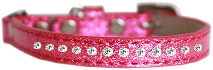 Cat Safety Ice Cream Collar, "One Row Clear Crystal"