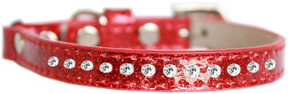 Cat Safety Ice Cream Collar, "One Row Clear Crystal"