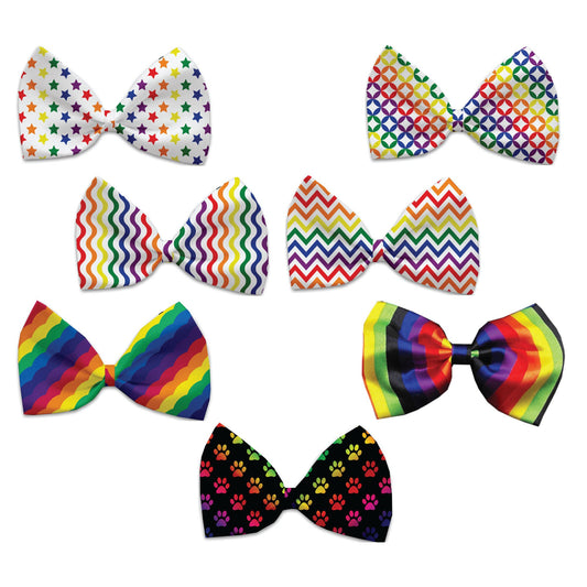 Pet, Dog and Cat Bow Ties, &quot;Rainbow Pride Group&quot; *Available in 7 different pattern options!*