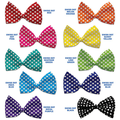 Pet, Dog and Cat Bow Ties, "Swiss Dots Group" *Available in 10 different pattern options!*