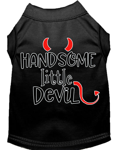 Pet Dog & Cat Shirt Screen Printed, "Handsome Little Devil"