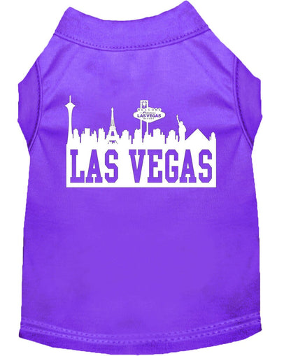 Pet Dog & Cat Shirt Screen Printed, "Las Vegas Skyline"