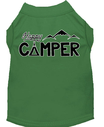 Pet Dog & Cat Shirt Screen Printed, "Happy Camper"