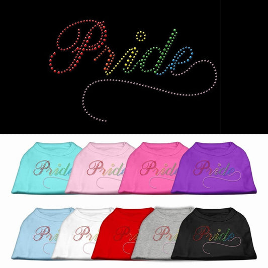 Pet Dog & Cat Shirt Rhinestone, "Rainbow Pride"