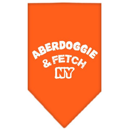 Pet and Dog Bandana Screen Printed, "Aberdoggie & Fetch NY"