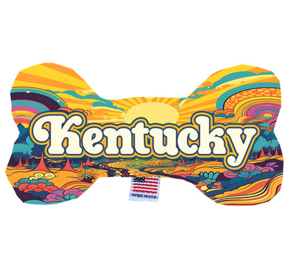 Pet & Dog Plush Bone Toys, "Kentucky State Options" (Available in different pattern options)