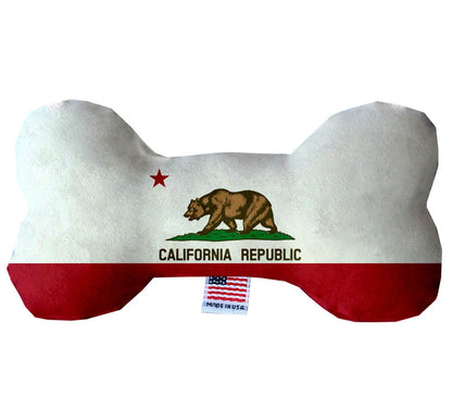 Pet & Dog Plush Bone Toys, "California Desert" (Set 3 of 3 California State Toy Options, available in different pattern options!)