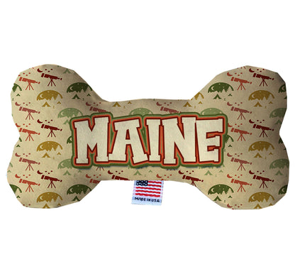 Pet & Dog Plush Bone Toys, "Maine State Options" (Available in different pattern options)