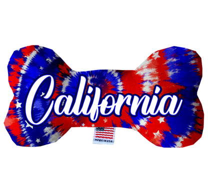 Pet & Dog Plush Bone Toys, "California Desert" (Set 3 of 3 California State Toy Options, available in different pattern options!)