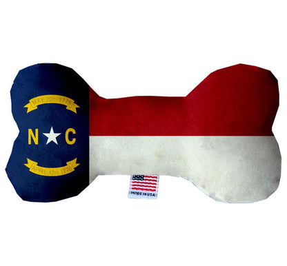Pet & Dog Plush Bone Toys, "North Carolina Coast" (Set 2 of 2 North Carolina State Toy Options, available in different pattern options!)