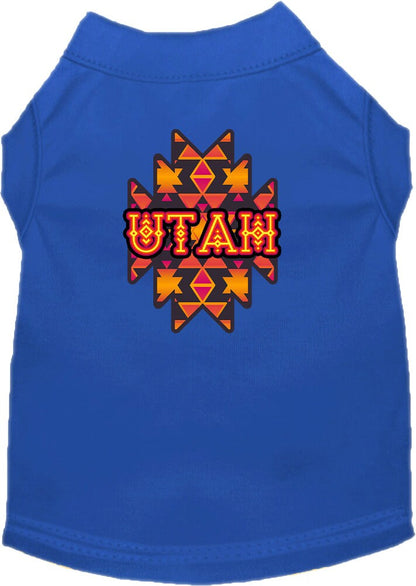 Pet Dog & Cat Screen Printed Shirt for Medium to Large Pets (Sizes 2XL-6XL), "Utah Navajo Tribal"
