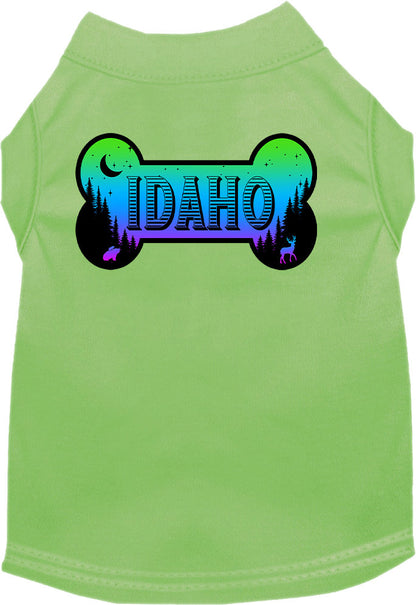 Pet Dog & Cat Screen Printed Shirt for Small to Medium Pets (Sizes XS-XL), "Idaho Mountain Shades"