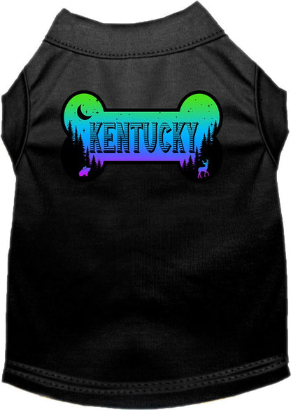 Pet Dog & Cat Screen Printed Shirt for Small to Medium Pets (Sizes XS-XL), "Kentucky Mountain Shades"
