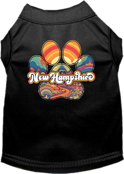Pet Dog & Cat Screen Printed Shirt for Small to Medium Pets (Sizes XS-XL), "New Hampshire Groovy Summit"
