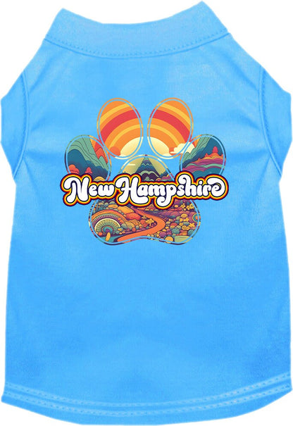 Pet Dog & Cat Screen Printed Shirt for Small to Medium Pets (Sizes XS-XL), "New Hampshire Groovy Summit"