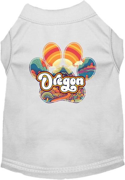 Pet Dog & Cat Screen Printed Shirt for Small to Medium Pets (Sizes XS-XL), "Oregon Groovy Summit"