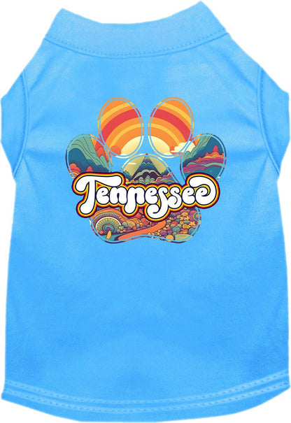 Pet Dog & Cat Screen Printed Shirt for Small to Medium Pets (Sizes XS-XL), "Tennessee Groovy Summit"
