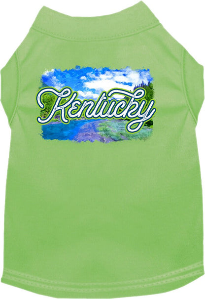Pet Dog & Cat Screen Printed Shirt for Small to Medium Pets (Sizes XS-XL), "Kentucky Summer"