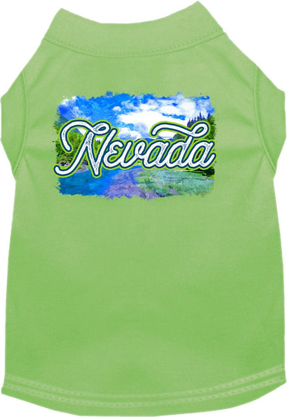 Pet Dog & Cat Screen Printed Shirt for Small to Medium Pets (Sizes XS-XL), "Nevada Summer"