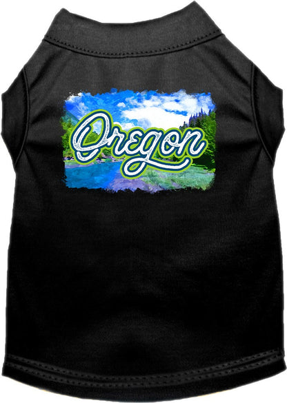 Pet Dog & Cat Screen Printed Shirt for Small to Medium Pets (Sizes XS-XL), "Oregon Summer"