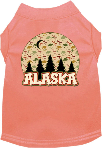 Pet Dog & Cat Screen Printed Shirt for Small to Medium Pets (Sizes XS-XL), "Alaska Under The Stars"