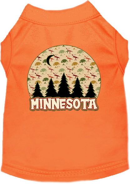 Pet Dog & Cat Screen Printed Shirt for Small to Medium Pets (Sizes XS-XL), "Minnesota Under The Stars"