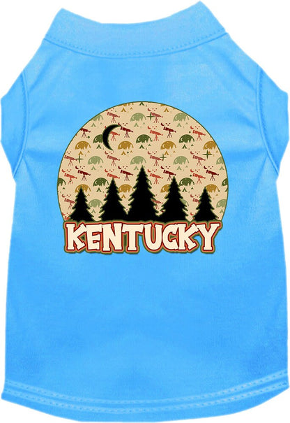Pet Dog & Cat Screen Printed Shirt for Small to Medium Pets (Sizes XS-XL), "Kentucky Under The Stars"