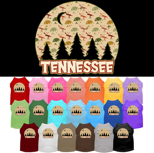 Pet Dog & Cat Screen Printed Shirt for Small to Medium Pets (Sizes XS-XL), &quot;Tennessee Under The Stars&quot;