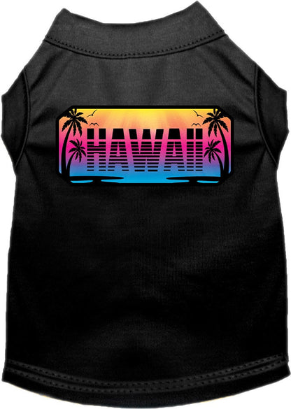 Pet Dog & Cat Screen Printed Shirt for Medium to Large Pets (Sizes 2XL-6XL), "Hawaii Beach Shades"