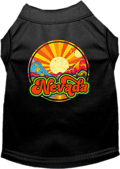 Pet Dog & Cat Screen Printed Shirt for Small to Medium Pets (Sizes XS-XL), "Nevada Mellow Mountain"