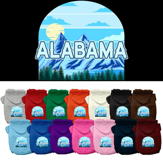 Pet Dog & Cat Screen Printed Hoodie for Small to Medium Pets (Sizes XS-XL), &quot;Alabama Trailblazer&quot;