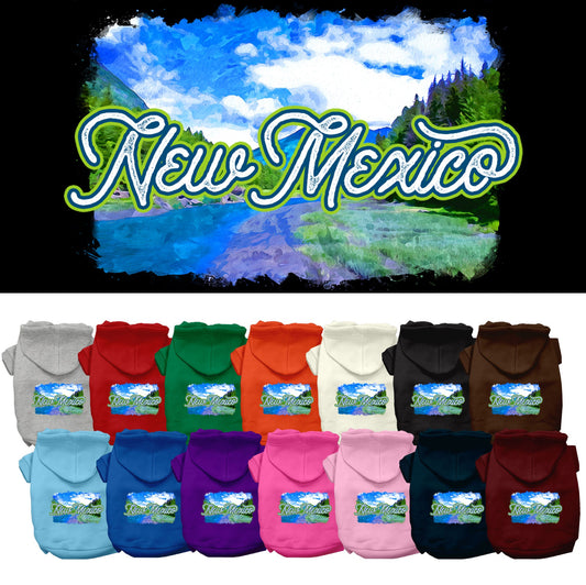 Pet Dog & Cat Screen Printed Hoodie for Small to Medium Pets (Sizes XS-XL), &quot;New Mexico Summer&quot;