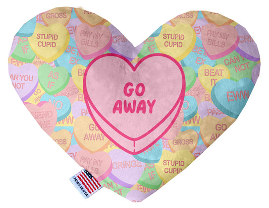 Pet & Dog Plush Heart Toy, &quot;Go Away&quot;