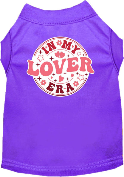 Pet Dog & Cat Screen Printed Shirt for Small to Medium Pets (Sizes XS-XL), "In My Lover Era"