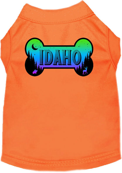 Pet Dog & Cat Screen Printed Shirt for Small to Medium Pets (Sizes XS-XL), "Idaho Mountain Shades"