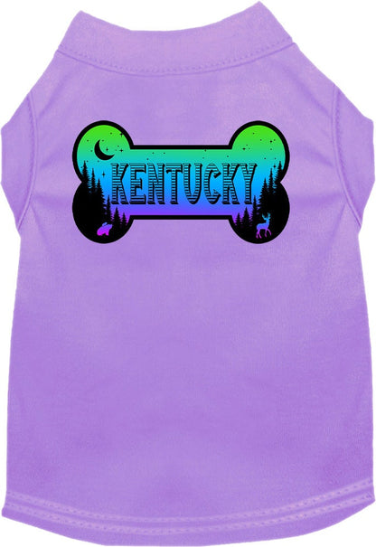 Pet Dog & Cat Screen Printed Shirt for Small to Medium Pets (Sizes XS-XL), "Kentucky Mountain Shades"