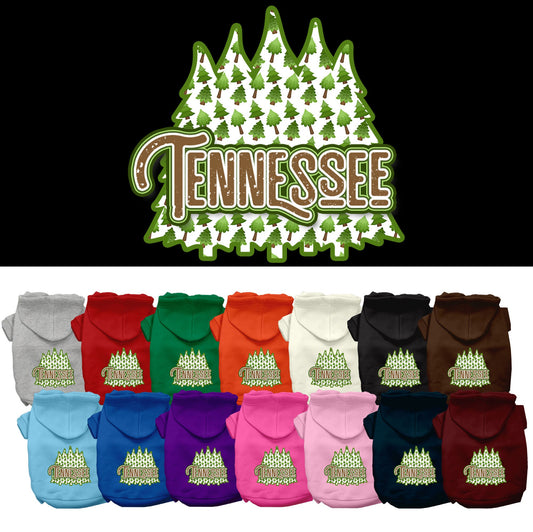 Pet Dog & Cat Screen Printed Hoodie for Medium to Large Pets (Sizes 2XL-6XL), &quot;Tennessee Woodland Trees&quot;