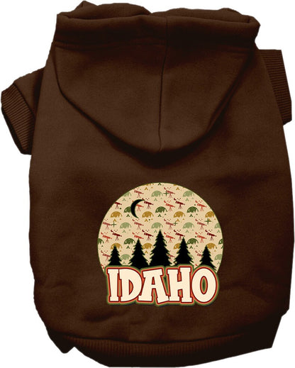 Pet Dog & Cat Screen Printed Hoodie for Small to Medium Pets (Sizes XS-XL), "Idaho Under The Stars"