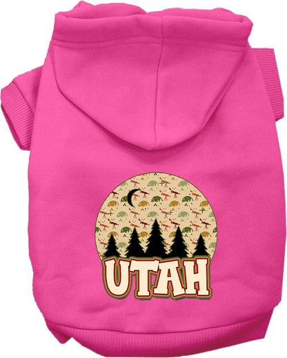 Pet Dog & Cat Screen Printed Hoodie for Small to Medium Pets (Sizes XS-XL), "Utah Under The Stars"