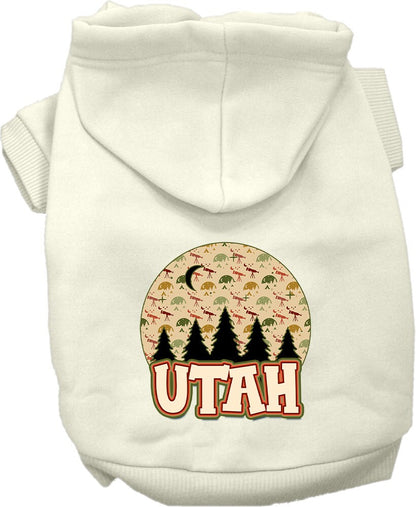 Pet Dog & Cat Screen Printed Hoodie for Small to Medium Pets (Sizes XS-XL), "Utah Under The Stars"