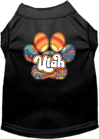 Pet Dog & Cat Screen Printed Shirt for Small to Medium Pets (Sizes XS-XL), "Utah Groovy Summit"