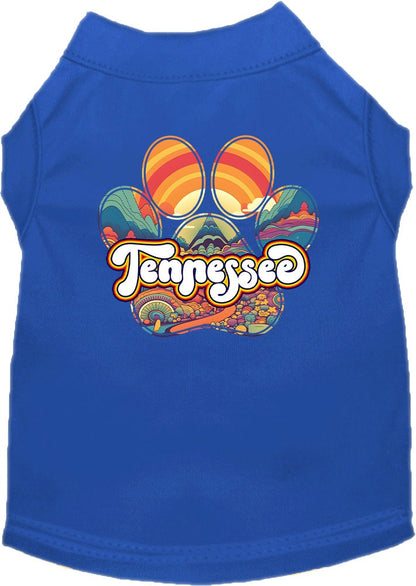 Pet Dog & Cat Screen Printed Shirt for Small to Medium Pets (Sizes XS-XL), "Tennessee Groovy Summit"
