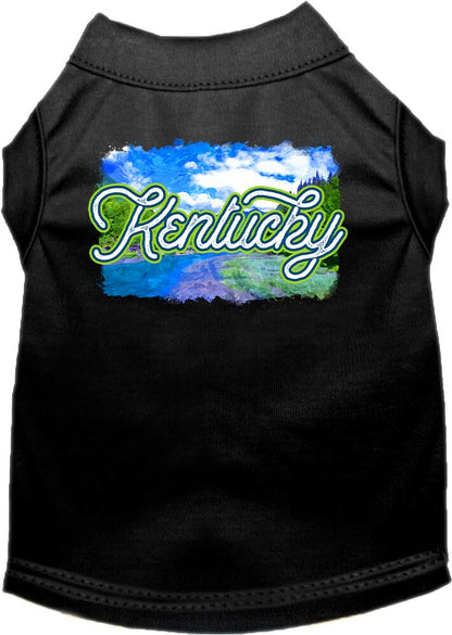 Pet Dog & Cat Screen Printed Shirt for Small to Medium Pets (Sizes XS-XL), "Kentucky Summer"