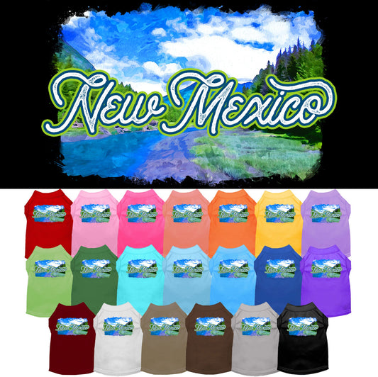 Pet Dog & Cat Screen Printed Shirt for Medium to Large Pets (Sizes 2XL-6XL), &quot;New Mexico Summer&quot;