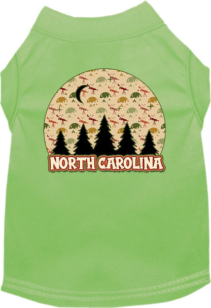 Pet Dog & Cat Screen Printed Shirt for Small to Medium Pets (Sizes XS-XL), "North Carolina Under The Stars"