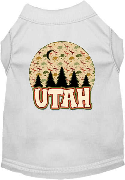 Pet Dog & Cat Screen Printed Shirt for Small to Medium Pets (Sizes XS-XL), "Utah Under The Stars"